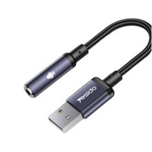 کابل تبدیل AUX به USB یسیدو مدل YESIDO YAU46