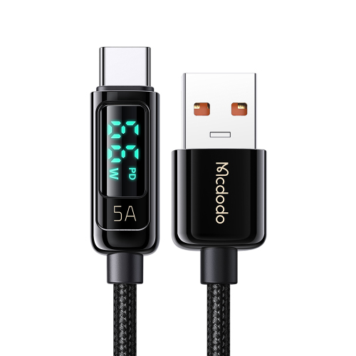 کابل شارژ USB به TYPE-C مک دودو مدل CA-8690 همراه نمایشگر وضعیت شارژ